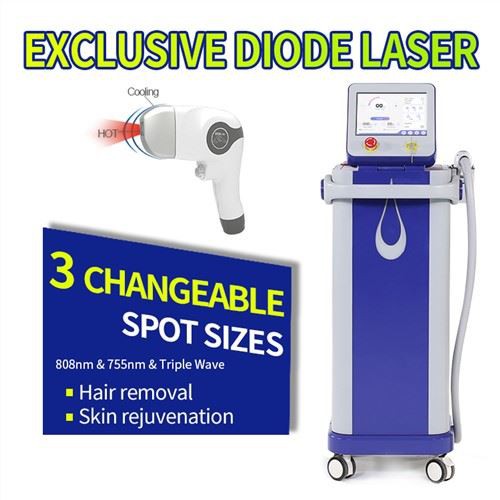 Mașină de îndepărtare a părului cu laser cu diode cu lungime de undă