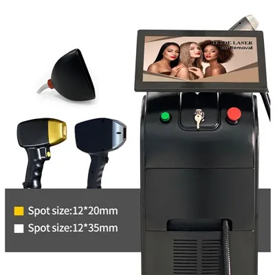 Mașină de îndepărtare a părului cu laser cu diodă de gheață de titan mare de 1200 W, aprobată CE