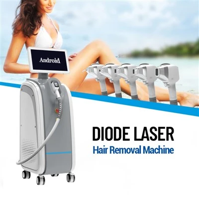 Dispozitiv de îndepărtare a părului cu laser cu diode cu 3 lungimi de undă 755 808 1064 Least Painful